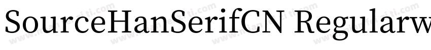 SourceHanSerifCN Regularwoff字体转换